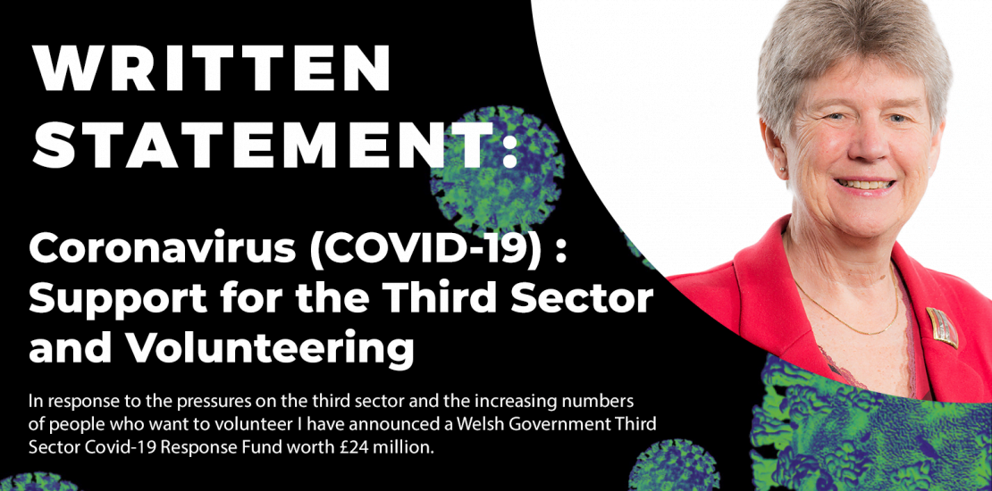 Written Statement: Coronavirus (COVID-19) : Support for the Third Sector and Volunteering Written Statement: Coronavirus (COVID-19) : Support for the Third Sector and Volunteering