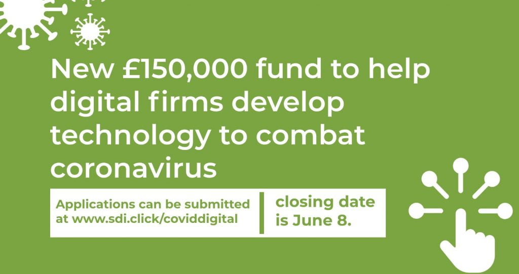 new 150 000 fund to help digital firms develop technology to combat coronavirus